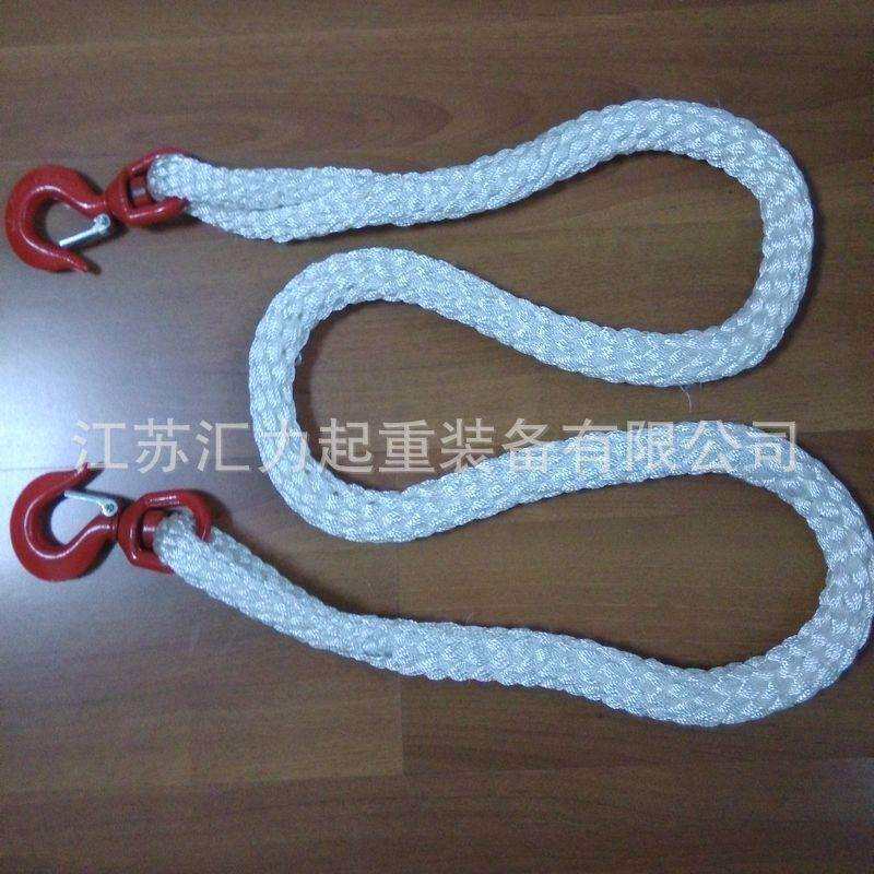 厂家直供 尼龙吊绳2t2m尼龙吊装绳24mm 双扣吊装绳