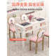 简约现代美甲桌椅套装 单人白色美甲台双人化妆美甲桌子经济型
