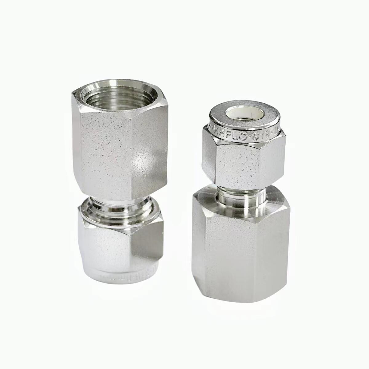 316L不锈钢G内螺纹转卡套接头G1/4/G1/8/G1/2内丝转卡套设备接头
