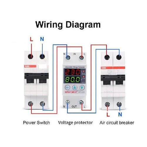 SVP916 Adjustable Voltage Surge Protector Relay 220V 40A