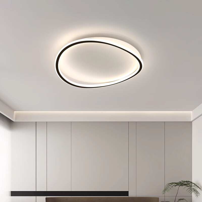 客厅主灯吸顶灯现代简约大气卧室长方形奶油2025新款极简中山灯具