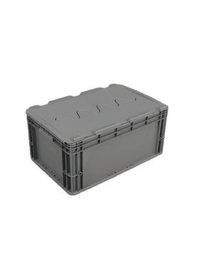生产供应料箱子韧性塑好60-80塑料物流箱XVW2 带0翻盖子