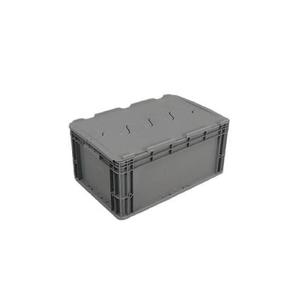 生产供8应料箱子韧性好600塑-20塑物流箱 带翻OAM盖料子