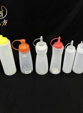 适用麦肯餐厅各种挤酱瓶K记三头挤酱瓶12oz挤酱瓶橙色挤酱瓶-八方