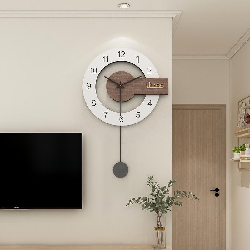 装饰家用时钟墙现代北欧创意挂钟静音个性客厅挂钟妆恋钟表挂简约