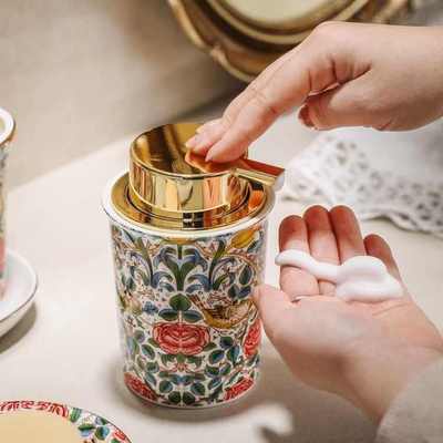 法式玫瑰高端牙刷置物架卫生间洗手台面刷牙杯漱口杯洗漱组合套装