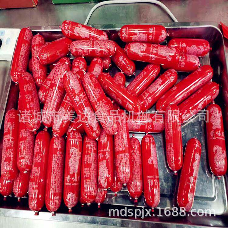 商用中小型灌肠打卡一体机全自动不锈钢肉泥肠自动封口灌装机