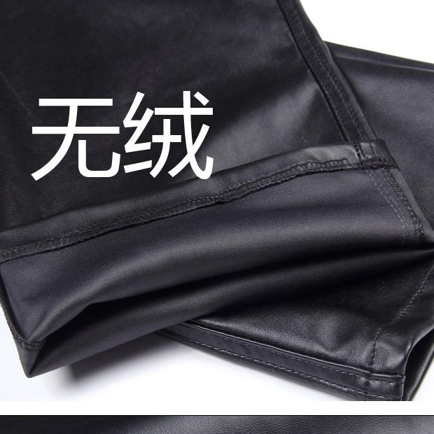 U夏季薄款皮裤中年NRY男士劳长裤保厨防水防油宽松P皮裤房水产工