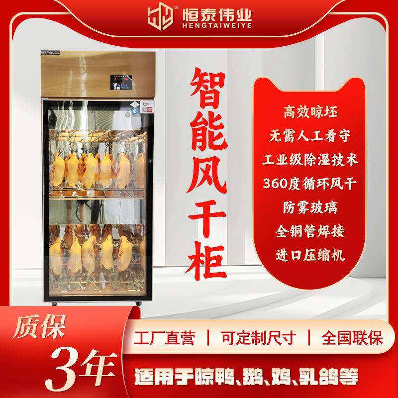 北京烤鸭晾坯柜风干柜风冷式晾鸭柜智能商用解冻除湿风干一体机