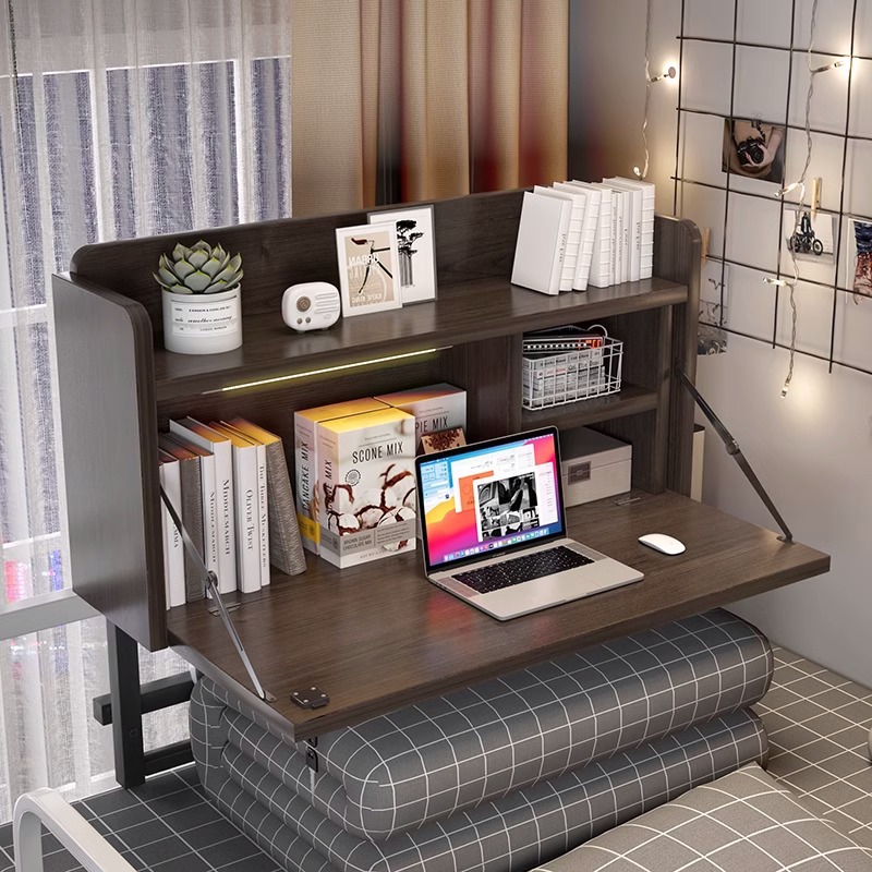 电脑桌大学生可折叠上桌悬空书桌