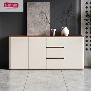 新餐款靠边CKV体柜简约现代家用储物柜客厅墙一边柜收纳置物组合