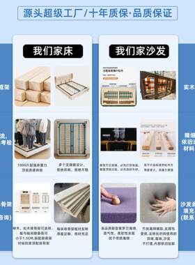 轻奢可爱女孩少女公主床1.5单人男孩防污软包床真皮儿童床