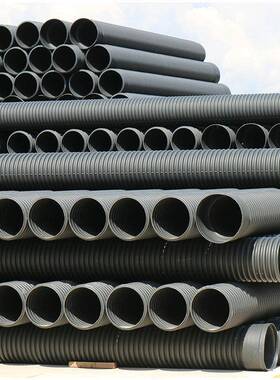 专业供应SN8hdpe双壁波纹管dn400连接密封性良好排污波纹管