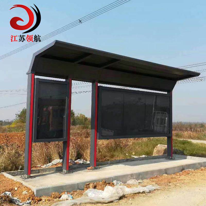 候车亭武汉型材站台灯箱公交站亭不锈钢公交电子站牌广告牌led灯
