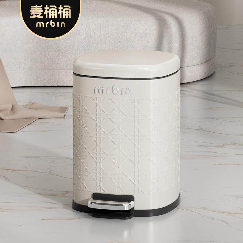 麦桶桶垃圾桶客厅家用带盖卫生间脚踏式大容量复古高颜值线下款