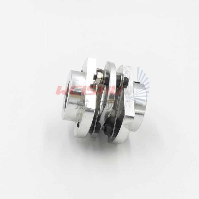 旋转编码器电机丝杆铝合金膜片联轴器外42高39.5内孔15开键槽5mm