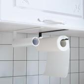 厨房纸巾架橱柜悬挂式 吊柜下挂篮免打孔卷纸架保鲜袋收纳架置物架