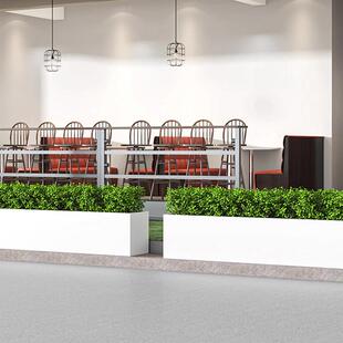 铁艺镀锌板花箱花盆长方形花槽阳台庭院种植箱售楼部花坛户外花坛