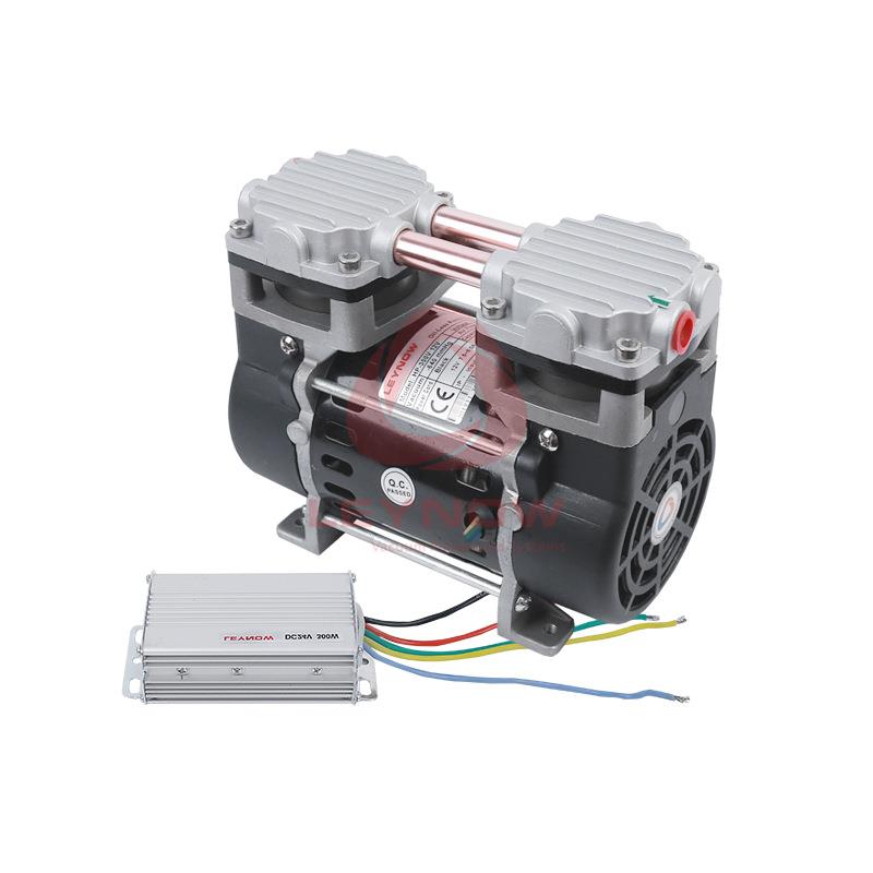 12V直2流低无刷空压60335696机无油空气压缩机小噪音4V正压直型流