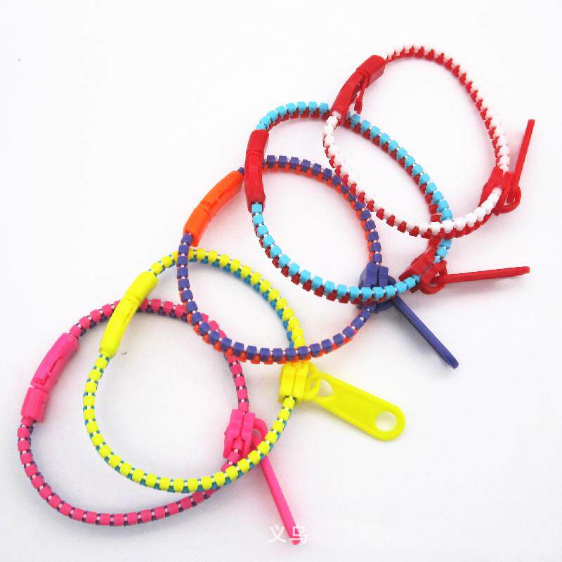 Random10PCs Creative Zipper Bracelet Toy for Kids Children