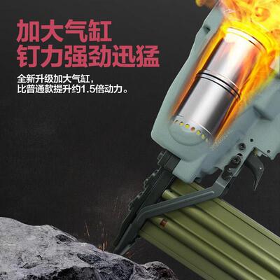 ST50L动钢钉枪3.8c/m龙长枪气骨嘴64钢排木工装修吊顶边骨固定