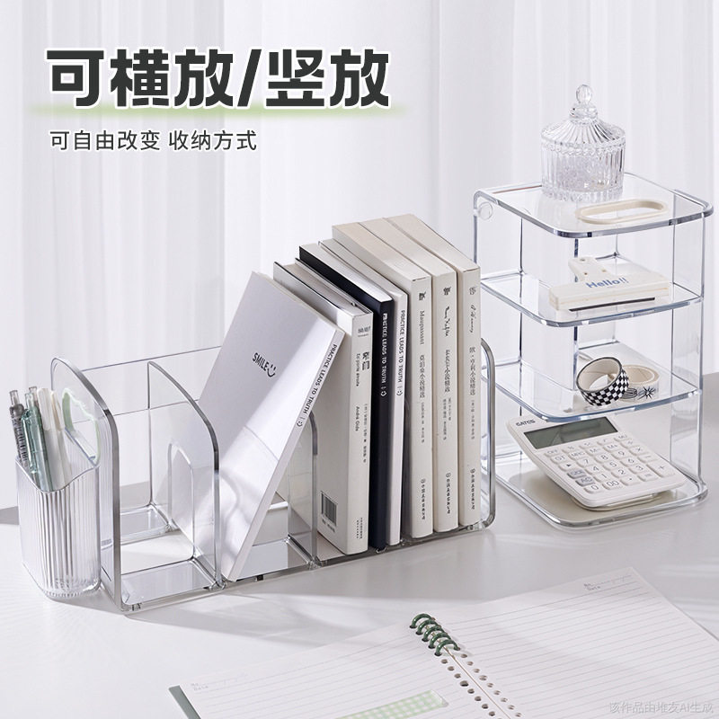 化妆品眼影盘收纳整理盒桌面彩妆腮红粉饼置物架子立式抽屉分隔格