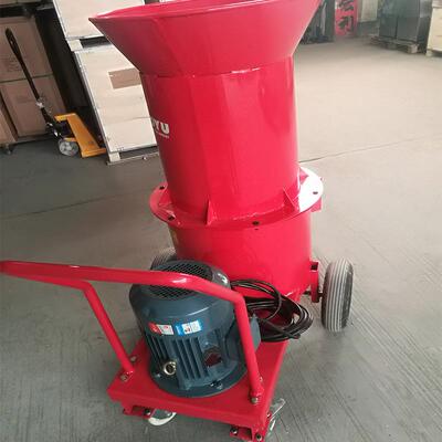 小型草料粉碎机根茎杆打碎机养殖打料机电动7.5KW切碎机秸秆稻草
