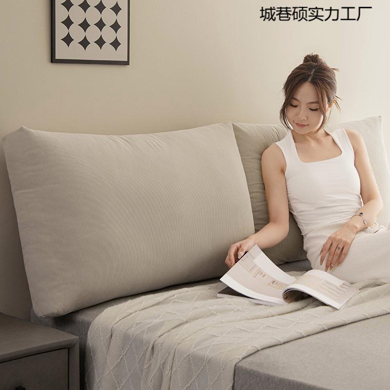 2206新款床垫床上组合软包大靠背榻榻米飘窗灯芯绒护城巷硕实腰靠