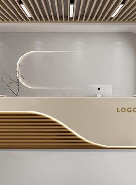 业吧台公司铺前台接待柜台烤漆时尚咨询商吧sm884台桌酒店大店厅