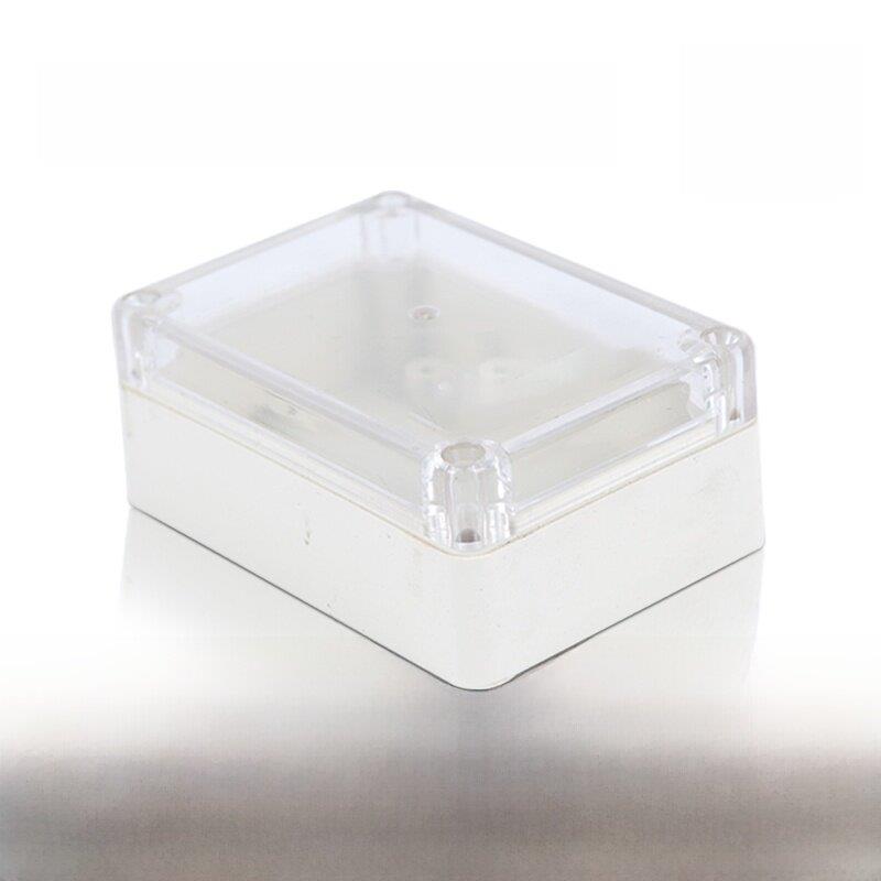 电子外壳透明罩塑料安防监控防水盒塑料接线盒f20t#:85*58*35