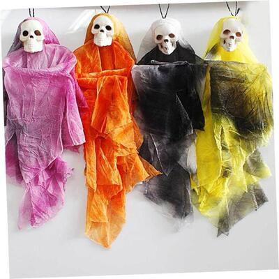 Halloween Skull Head Small Hanging Ghost Ornaments Doll Hall