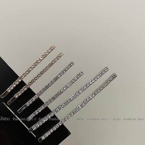 Simple All-Match Rhinestone Hairpin Super Flash Full Diamond