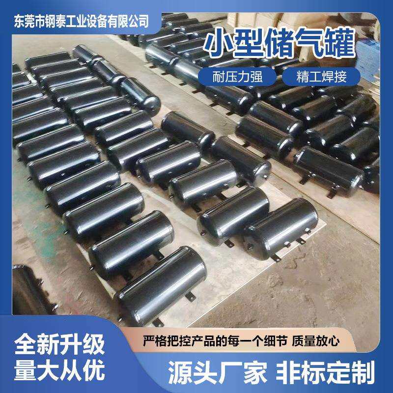 现货供应万江珠海顺德10L小型卧式304不锈钢储气罐高效大容量密封