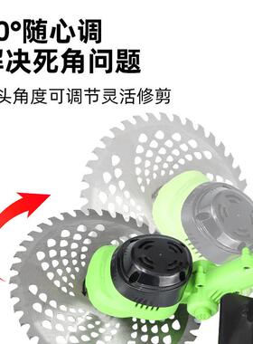 小型多功能锂电割草机家用式手林持IMQ电充动除草机电园修剪机