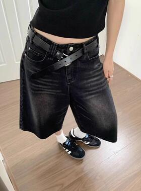 Summer Men's Wasteland Style Vintage Plain Washed and Distre