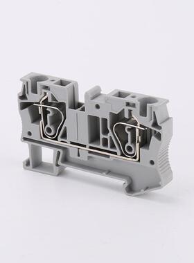 STS-6速端子排快直插弹簧RWQ端子排T系列簧接地接弹线端子排