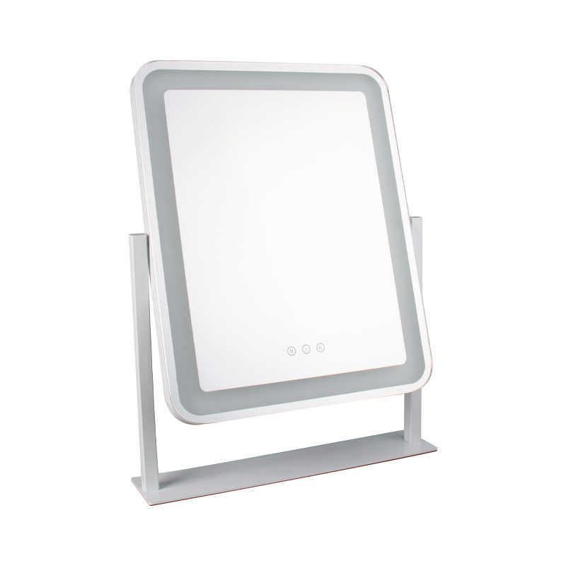 镜灯三色手持化妆镜妆光梳妆带美镜子灯led热卖带可调便携