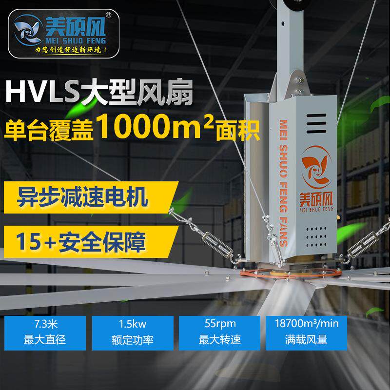 供应仓储物流工业大吊扇高大空间工厂仓库通风降温吊顶大风扇变频