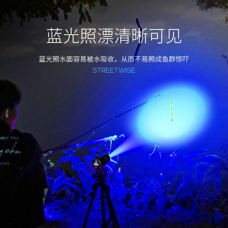 强超L-DY-302光光亮夜钓灯钓鱼灯专用蓝光光大炮大功率紫激台钓氙