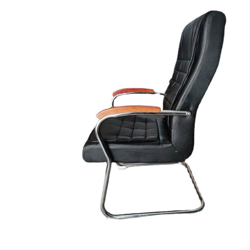 苏州麦叶办公钢制皮椅会议椅会议桌搭配椅子办公椅接待椅前台椅子