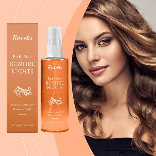 Vanilla Caramel Body Perfume Spray, long-lasting fragrance t