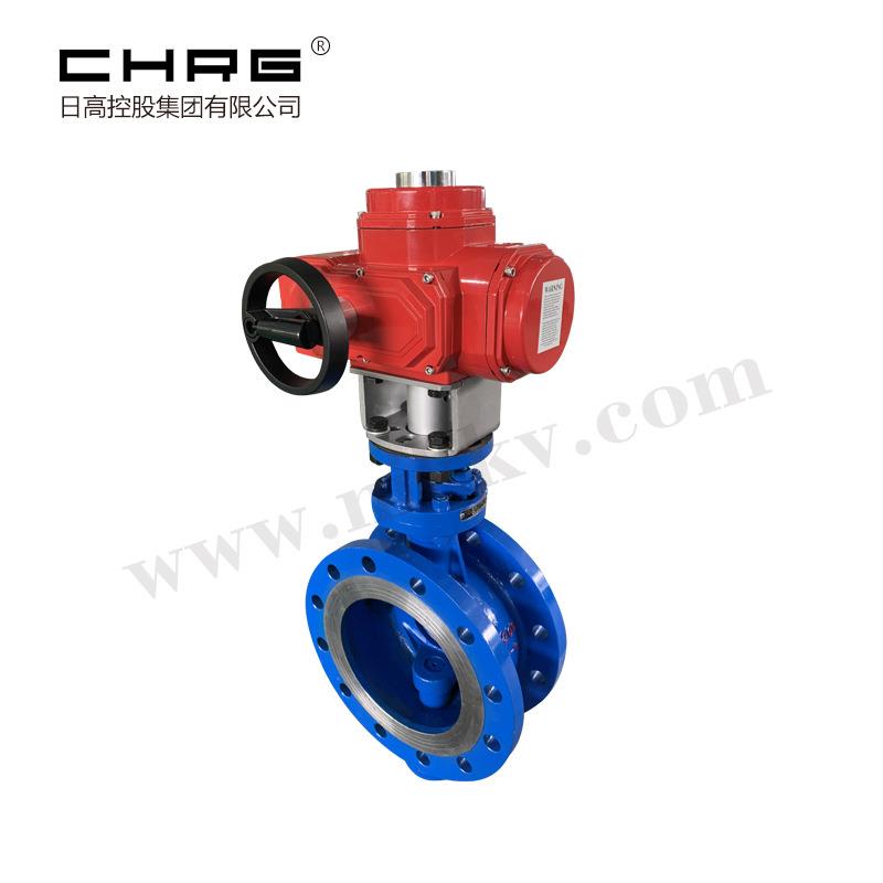 电动三偏心硬密封蝶阀D943H-16C高温烟气蝶阀法兰铸钢调节蝶阀