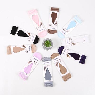Womens Solid Summer Daily Pairs Color Contrast Mesh Crew