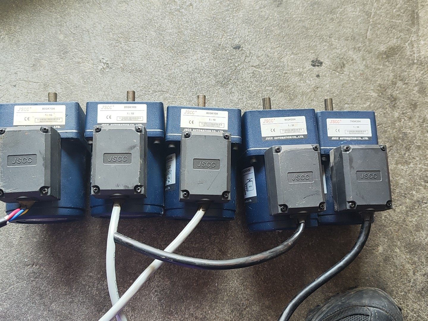 JSCC精研调速电机，80GK10H，速比1:10，3个，已