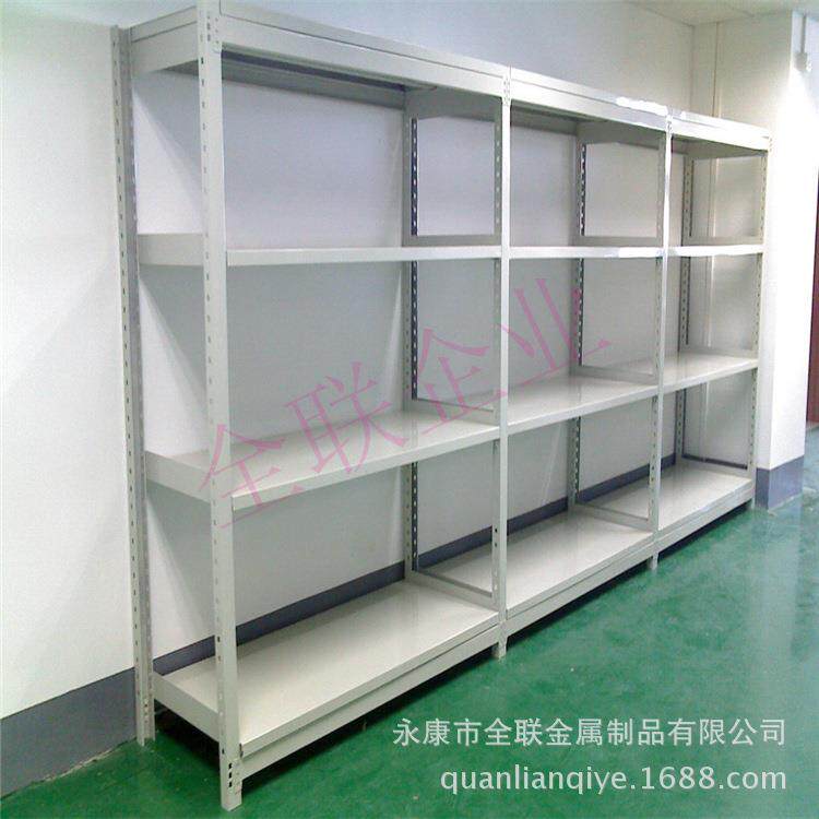 厂家直供标准仓储仓库货架轻型中型货架角钢层板货架