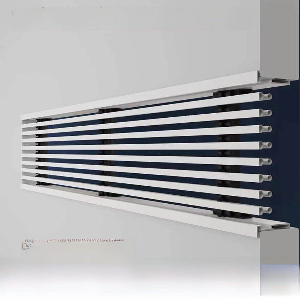 铝合金中央空调出风口百叶格栅定制极窄无边回风口延伸不可见