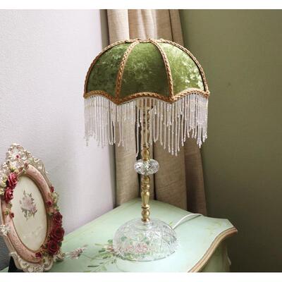 高档园法式田复古台灯卧心室欧ins少女式美式公主风流苏vintage床