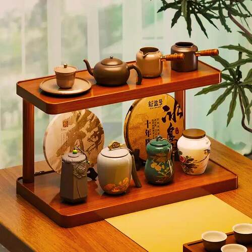桌面置物架杯子收纳架子餐桌台面工位水杯咖啡杯茶具桌上小型杯架