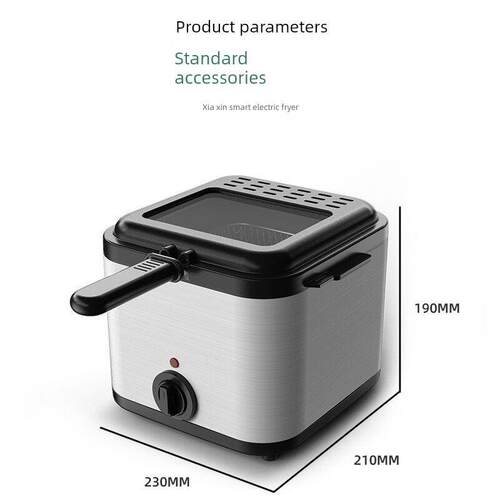 electric oil fryer cook panfry 电炸锅不锈钢炸油炸鸡排薯条机