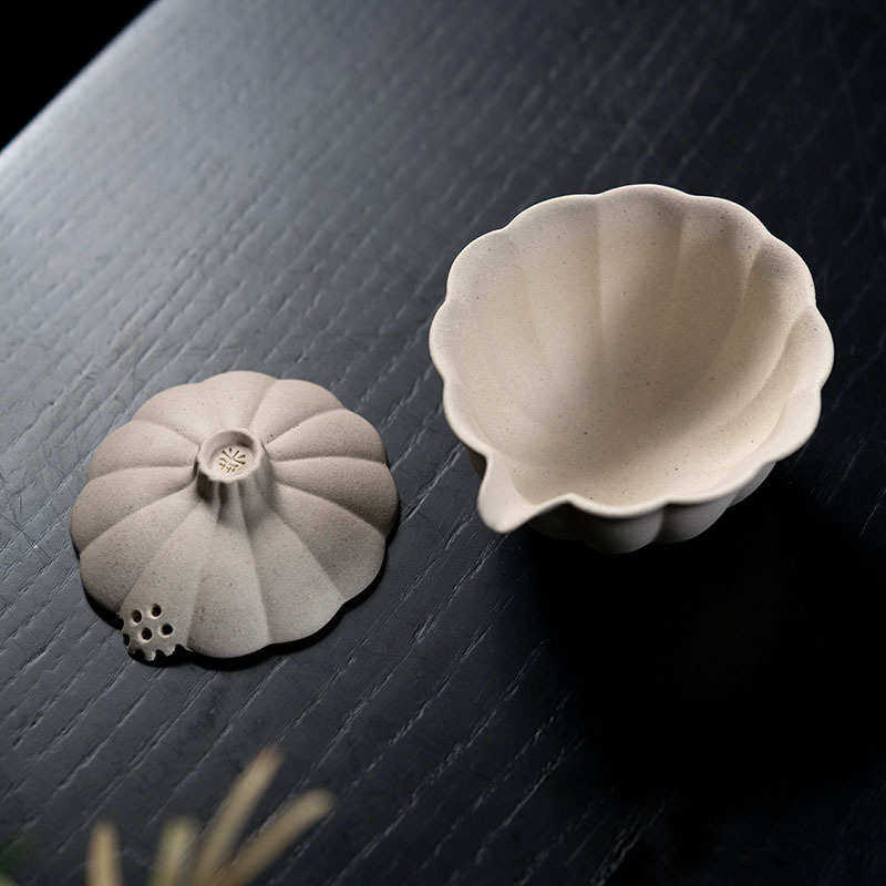 紫砂菊蕾盖碗三才碗原矿白玉段泥茶具批发雨中砂办公杯手工茶具壶,餐饮具,盖碗,淘宝优惠券,粉丝福利购,淘宝优惠卷